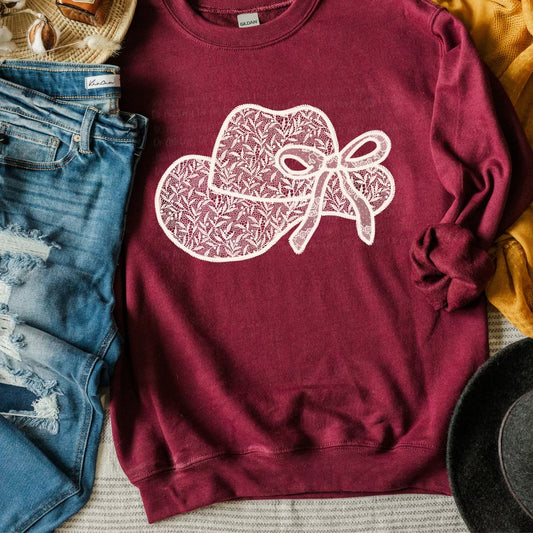 LACE COWBOY HAT